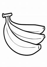 Three Banana Coloring Page For Kids  Pictures sketch template