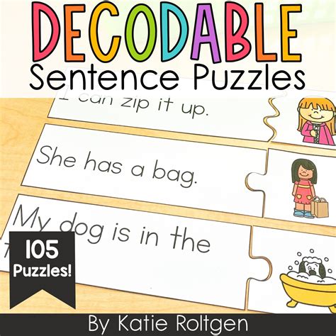 Decodable Sentence Puzzles - Katie Roltgen Teaching