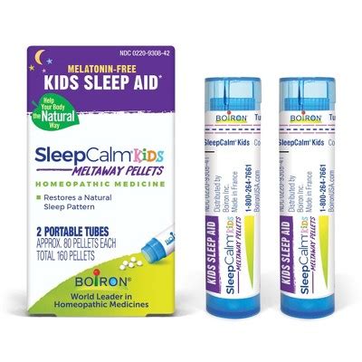 Sleepcalm Kids Pellets By Boiron Homeopathic Medicine For Sleep Relief - 160 Pellet : Target