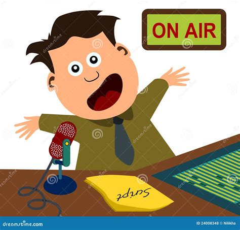 Radio Announcer Royalty Free Stock Photos - Image: 24008348