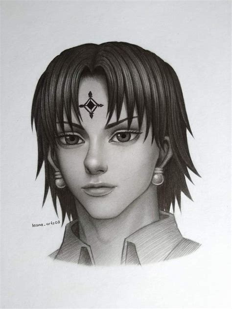 Chrollo Lucilfer | Female sketch, Fan art, Male sketch