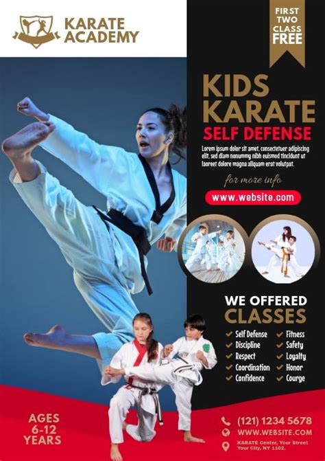 Aam360 | PosterMyWall | Karate classes, Karate, Martial arts