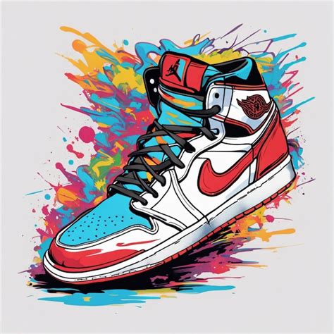 Premium AI Image | Cool t shirt design for Jordan 1 sneaker