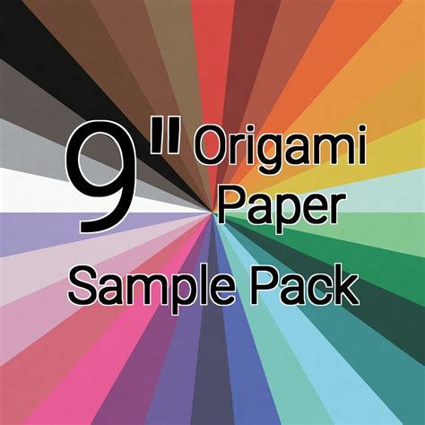 Origami Paper Sample Pack 12 Types of Paper in Assorted Colors - Etsy