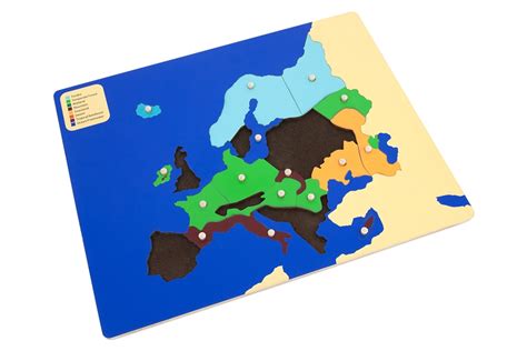 Montessori Materials: Biomes Puzzle Map of Europe