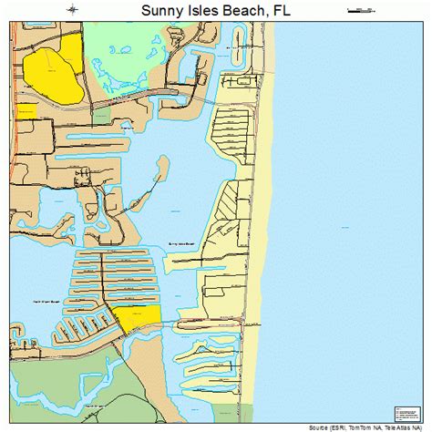 Sunny Isles Beach Florida Street Map 1269550