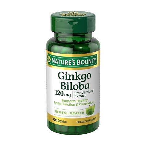 Buy Nature's Bounty Ginkgo Biloba s 120mg, Memory Support Supplement ...