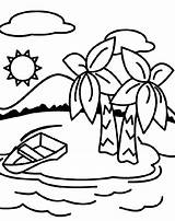Printable Coloring Pages Of Island sketch template