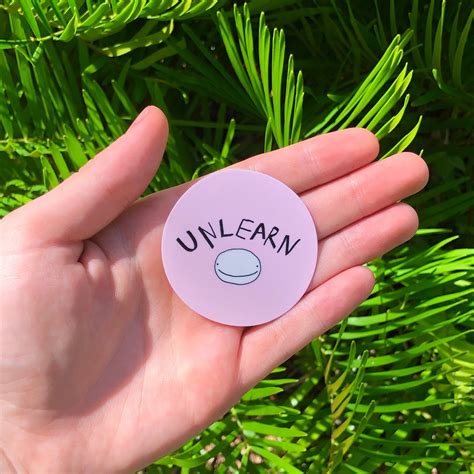 Unlearn original 2x2 waterproof sticker | Etsy