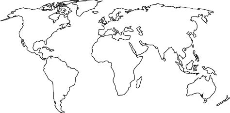 World Map Continents, Continents And Oceans, World Map Coloring Page, Coloring Pages ...