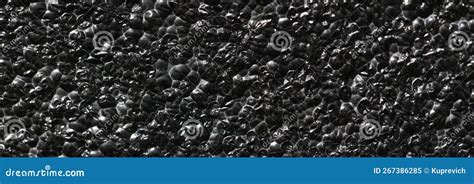 Black Rough Concrete Gravel Wall Background Texture Stock Image - Image ...