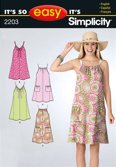 Simplicity 2203 Its so Easy misses dresses