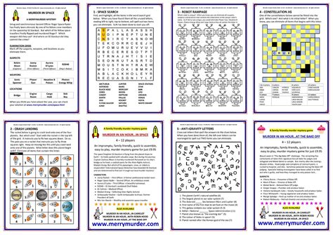 Printable Murder Mystery Game - Printable Word Searches