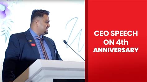 CEO SPEECH ON 4th Anniversary - YouTube