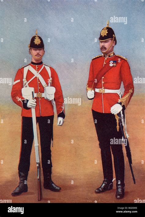 Uniforms of the Royal Marines in the late 19th century Stock Photo - Alamy