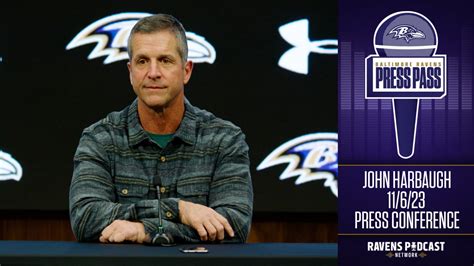 John Harbaugh: Monday Press Conference (11/6)