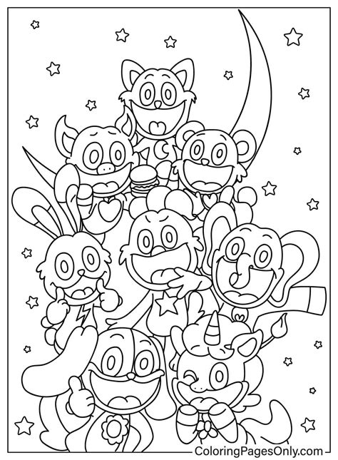 61 Smiling Critters Coloring Pages - ColoringPagesOnly.com in 2024 ...