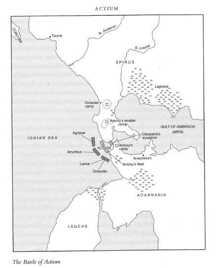 Map - The Battle of Actium Source: Antony and Cleopatra, By Adrian ...