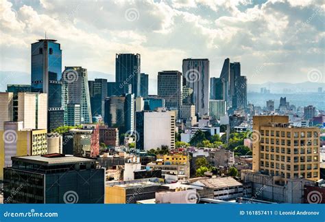 Skyline of the Business District of Mexico City Editorial Photo - Image of cdmx, latin: 161857411