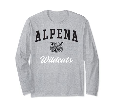 Alpena High School Wildcats Long Sleeve T-shirt C3