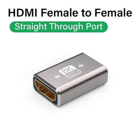 8K HDMI 2.1 Cable Adapter 90 Degree Right Angle Male to Female ...