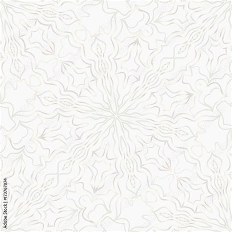 white color background with seamless floral design. vector illustration for background, template ...