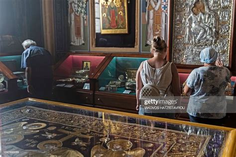 Worshippers visit the Orthodox monastery of Kykkos to mark the... News Photo - Getty Images