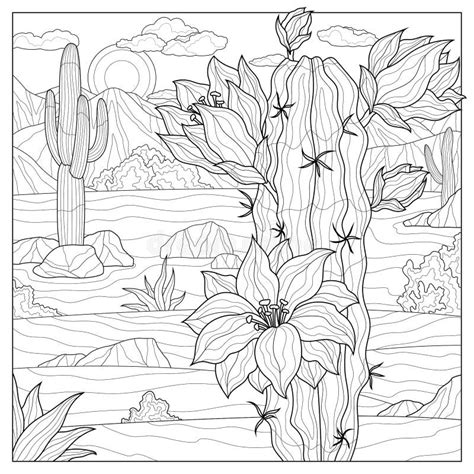 Printable Desert Coloring Pages