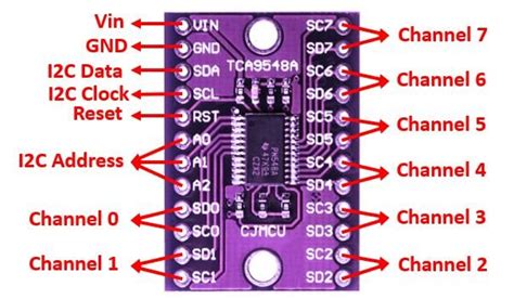 Interface TCA9548A 1-to-8 I2C Multiplexer Module with Arduino