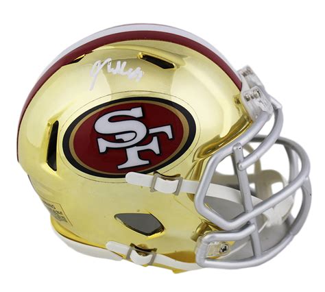 George Kittle Signed 49ers Chrome Mini Speed Helmet (Radtke COA ...