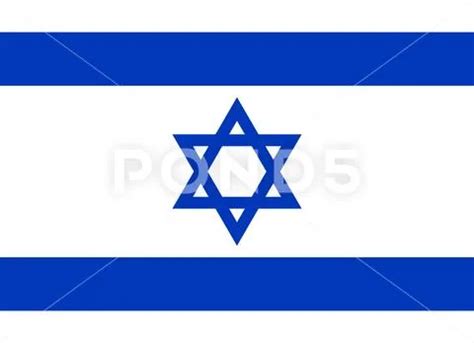 The official current flag of Israel. State flag of Israel. Illustration ...