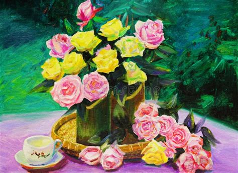 Oil Painting - Rose Royalty Free Stock Images - Image: 27163069