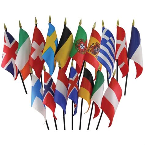 Western Europe Flag Set - Montessori Services