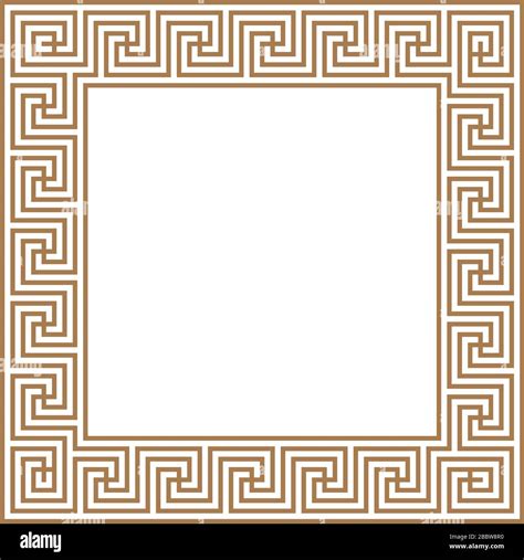 Greek key border frame. Abstract geometric. Vector Stock Vector Image & Art - Alamy