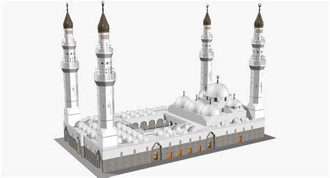 Quba mosque saudi arabia 3D model - TurboSquid 1397686