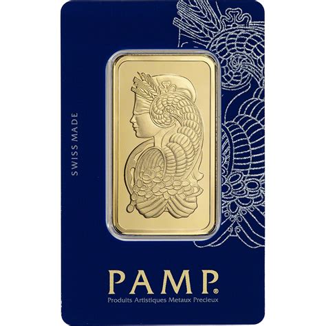 Buy 50 gram Gold Bar Lady Fortuna - PAMP | Bullion Mart