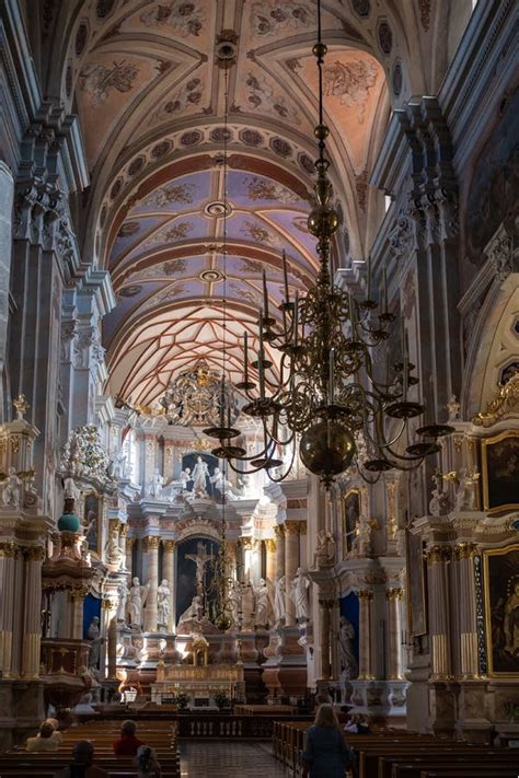 Interior Of Kaunas Cathedral Basilica, Roman Catholic Cathedral Basilica In Kaunas, Lithuania ...