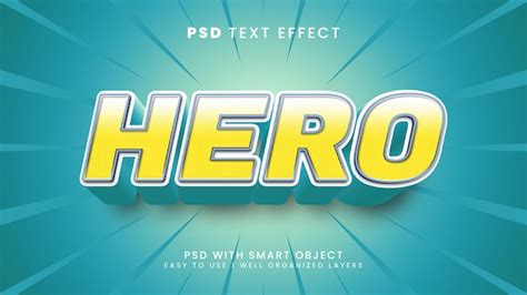 Premium PSD | Hero text effect