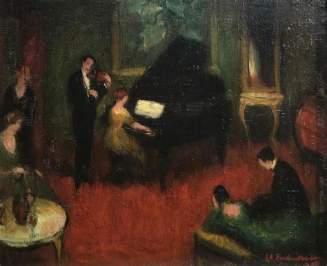 Carl Fredriksson - The Recital, Oil on Canvas Painting For Sale at 1stdibs