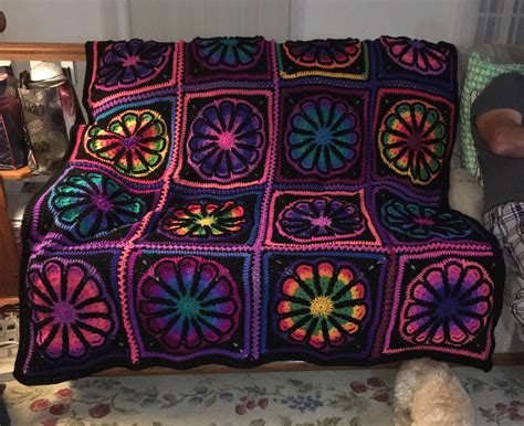 Flower Power Afghan | Crochet crowd, Crochet, Crochet blanket