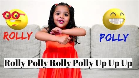 Rolly Polly Rolly Polly Up Up Up | English Action Rhymes For Kids With Lyrics - YouTube