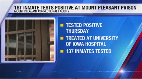 Mount Pleasant Correctional Facility inmate tests positive for COVID-19 ...