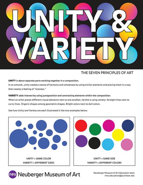 SOLUTION: Activity principles of art unity and variety - Studypool