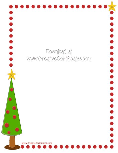Free Christmas Border Templates - Customize Online then Download