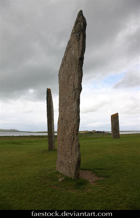 Orkney Stone of Teness - standing stone circle by faestock on DeviantArt