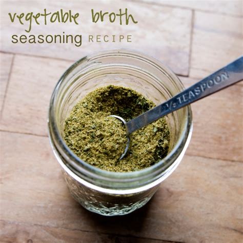 vegetable broth seasoning recipe | where the green things grow