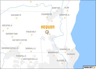 Mequon (United States - USA) map - nona.net