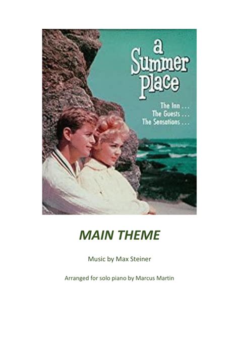 (theme From) A Summer Place (arr. Marcus Martin) by Max Steiner Sheet Music for Piano Solo at ...