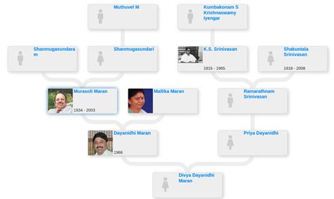 Family tree of Kalanithi Maran - Blog for Entitree