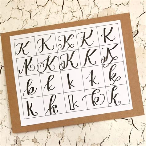 20 ways to write the letter K by @letteritwrite • see also the video of her writing the letters ...